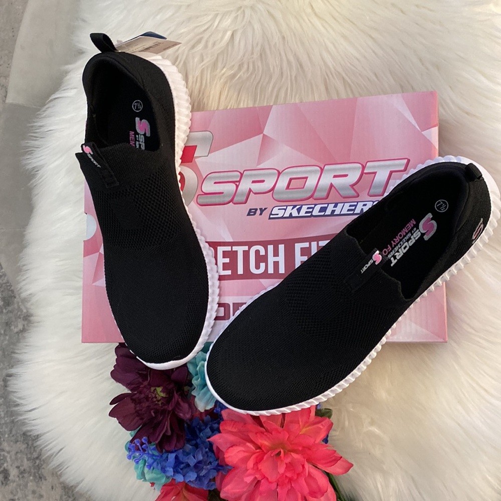 (50% OFF) FIRM! Women’s 7.5 Skechers Slip On Sport Fit Memory Foam Sneakers - Picture 3 of 5
